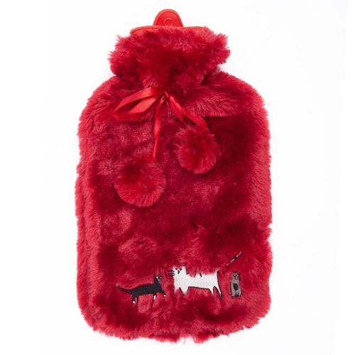 Biggdesign Cats Red Wine Hot Water Bottle Biggdesign Cats Red Wine Hot Water Bottle
