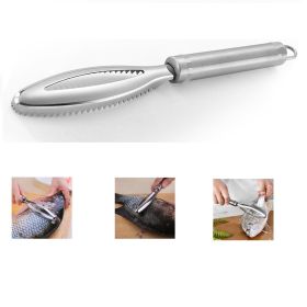 Fish Scaler Tool, Stainless Steel Fish Scaler Remover Fish Scraper Scaler with Sawtooth, Fish Skin Graters Fish Tweezers Fish Descaler Tool for Cleani