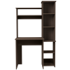 DEPOT E-SHOP Aramis Desk, Five Shelves, Two Superior Shelves, Smokey Oak