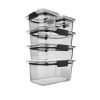 10-Piece Set, Clear and Airtight Food Storage Containers