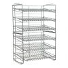 6-Tier Gravity Fed Canrack Kitchen Cabinet Organizer, 15.6" L x 11.75" W x 23.25" H, Silve