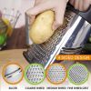 Stainless Steel Cheese Grater 9in 4 Sides, Perfect Grater for Parmesan Cheese. Vegetables, Ginger- Dishwasher Safe, Durable (Random Color)