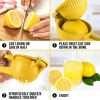 Metal Lemon Squeezer, Citrus Juicer, Manual Press for Extracting the Most Juice Possible