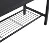 Dining Table Set for 4, Kitchen Table with 2 Chairs and a Bench, 4 Piece Kitchen Table Set for Small Space, Home Kitchen Bar Pub Apartment, Black