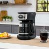 12-Cup Programmable Coffee Maker with Strong Brew Selector, Stainless Steel