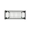 Black Metal 2 Tier Shelves Plant Stand