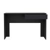 DEPOT E-SHOP Acanto 1 Drawer Writing Computer Desk, Black