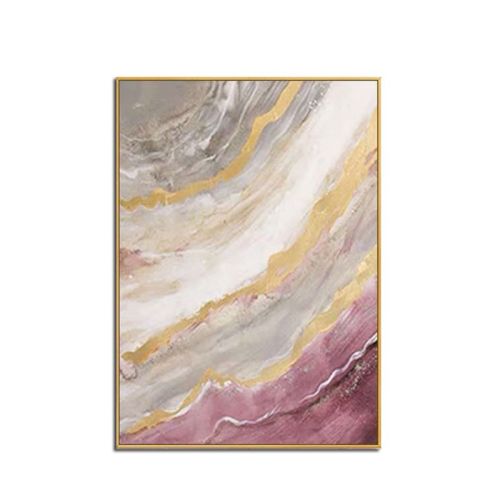 Modern Gold Foil Abstract Oil Painting Artist Hand-painted High Quality pink Oil Painting for Living Room Decor Wall Art No Frame Modern Gold Foil Abstract Oil Painting Artist Hand-painted High Quality pink Oil Painting for Living Room Decor Wall Art No Frame
