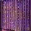 Christmas Lights Curtain Garland Merry Christmas Decorations For Home Christmas Ornaments Xmas Gifts Navidad 2024 New Year Decor Multi-Color