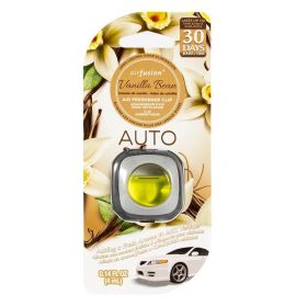 Air Fusion Air Freshener Clip 4ml Each, Long Lasting Up to 30 Days Car Refresher Odor Eliminator (Color: Vanilla Bean)